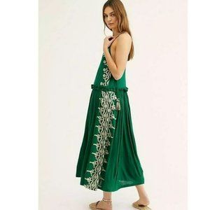 Free People Bali Wildfire maxi dress green size XS